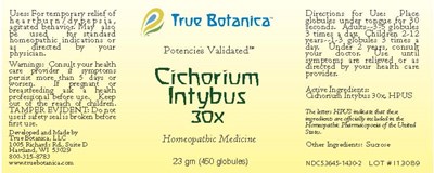 Cichorium Intybus 30x (Cichorium Intybus 30x 25 Gm V1 9 2013)